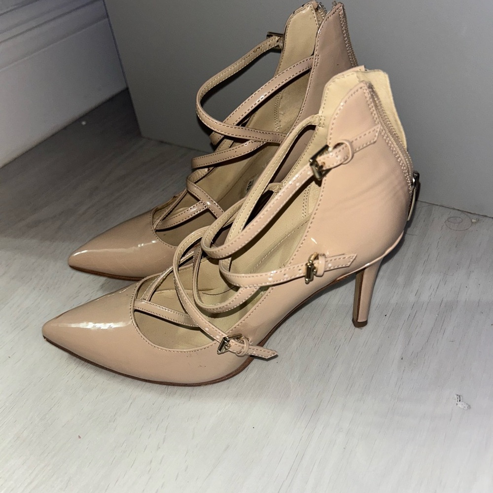 Elegant Nude Strappy Heels